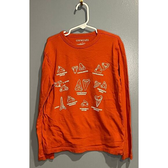 EUC Crewcuts Boys Long Sleeve Shark Teeth Shirt - Picture 1 of 3